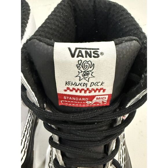 VANS x Kennedi Deck Standard Mid Snow MTE Women's Boot Shoes White Black Size 6 - Picture 3 of 7